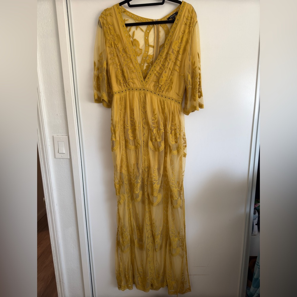 Yellow Lace Romper